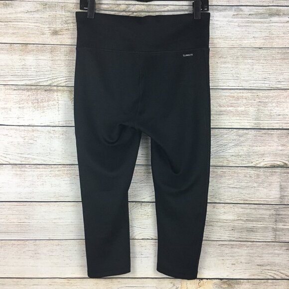 Adidas Climalite Capri Leggings Black Athletic Medium - Picture 5 of 9